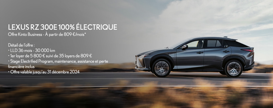 LEXUS RZ 300E 100% ÉLECTRIQUE