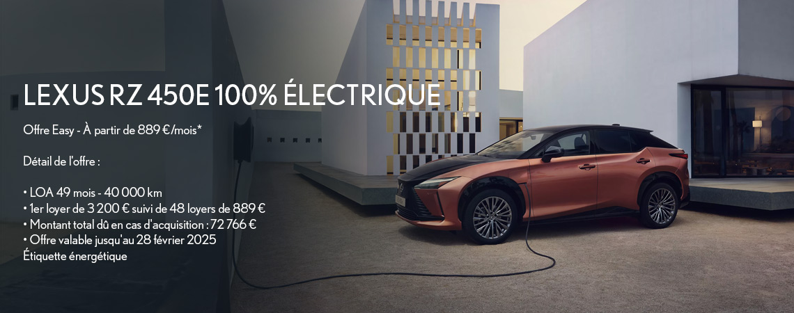 LEXUS RZ 450E 100% ÉLECTRIQUE