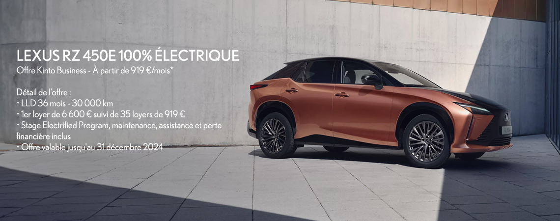 LEXUS RZ 450E 100% ÉLECTRIQUE 