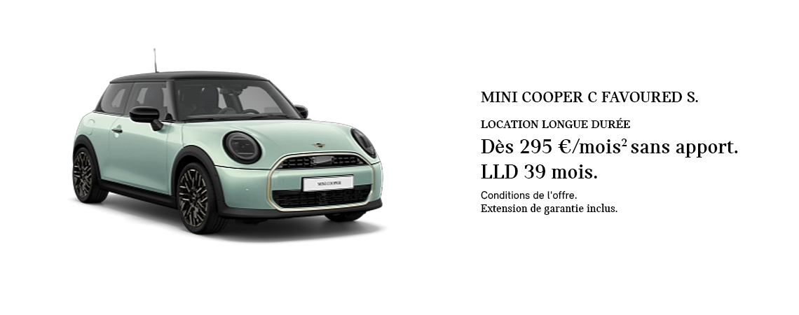 MINI COOPER C FAVOURED S DÈS 295 €/MOIS 