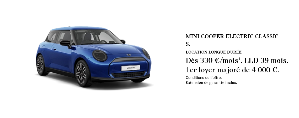 MINI COOPER ELECTRIC‎ CLASSIC S DÈS 330 €/MOIS