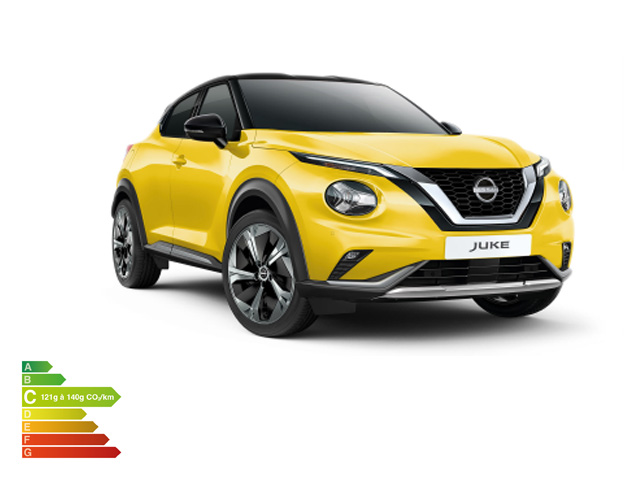 NISSAN JUKE  MOTORISATION HYBRIDE ET ESSENCE DÈS 149 €/MOIS