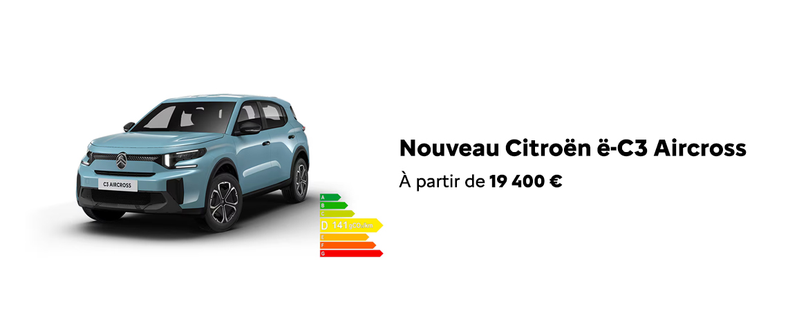 Nouveau Citroën C3 Aircross À partir de 19 400 €