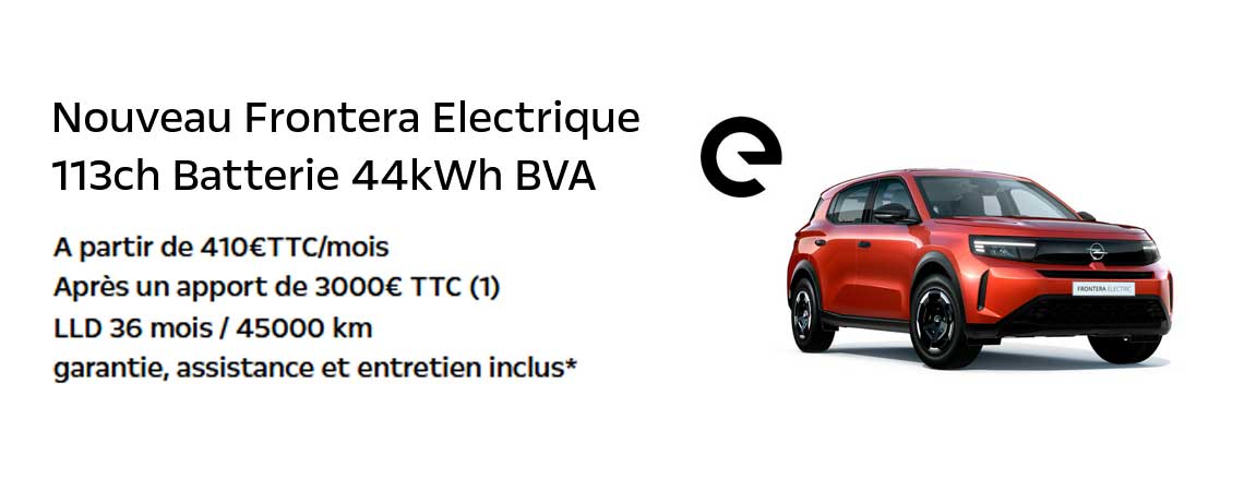 Nouveau Frontera Electrique 113ch Batterie 44kWh BVA 