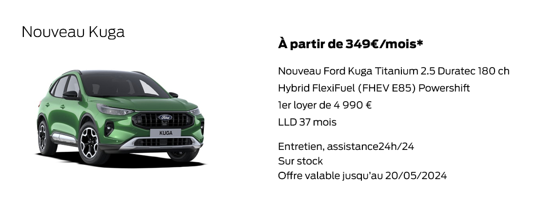 Nouveau Kuga À partir de 349€/mois