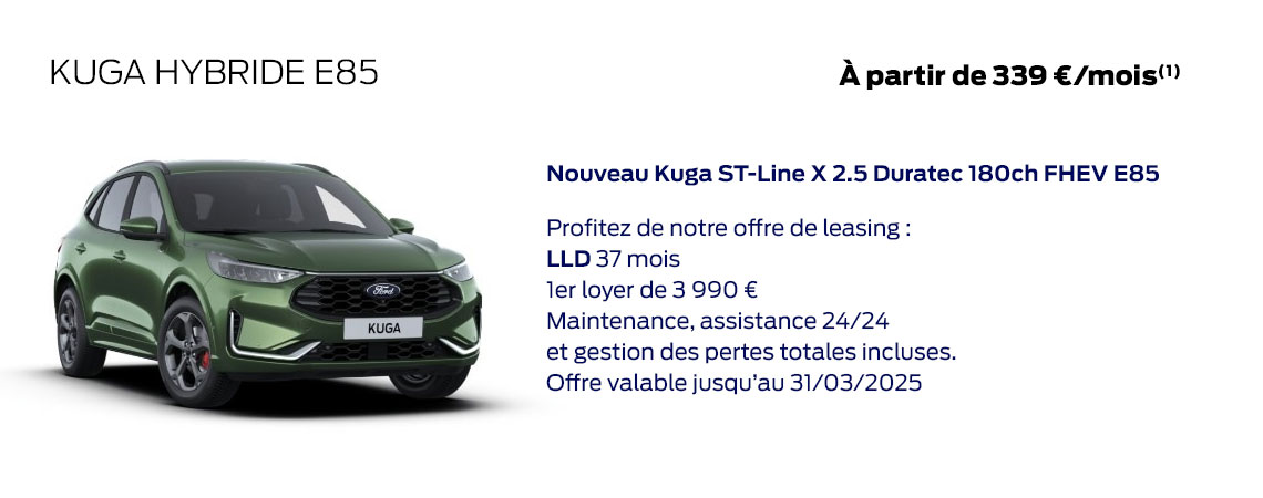 NOUVEAU KUGA HYBRIDE E85