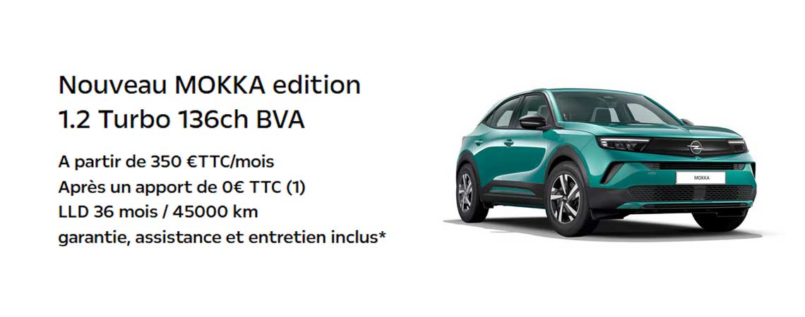 Nouveau MOKKA edition 1.2 Turbo 136ch BVA 