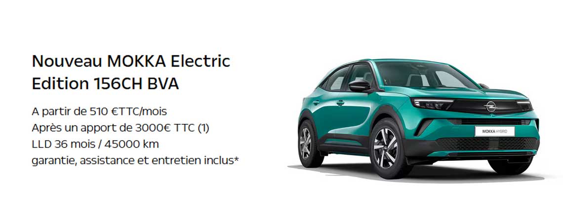 Nouveau MOKKA Electric Edition 156CH BVA 