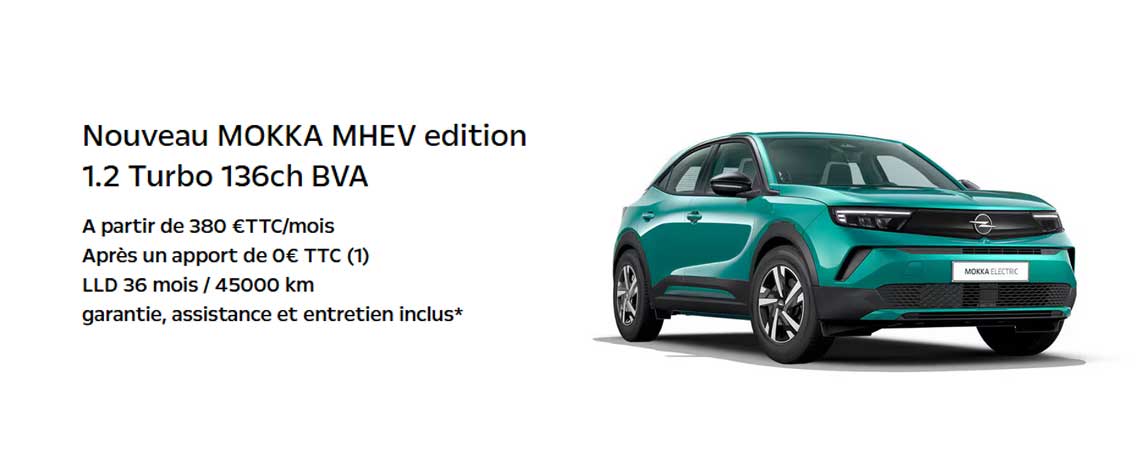 Nouveau MOKKA MHEV edition 1.2 Turbo 136ch BVA 