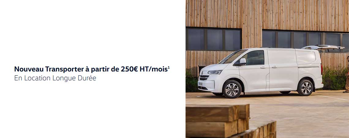 Nouveau Transporter à partir de 250€ HT/mois