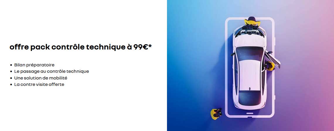 offre pack contrôle technique à 99€