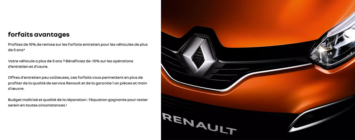 offre renault care service forfaits avantages