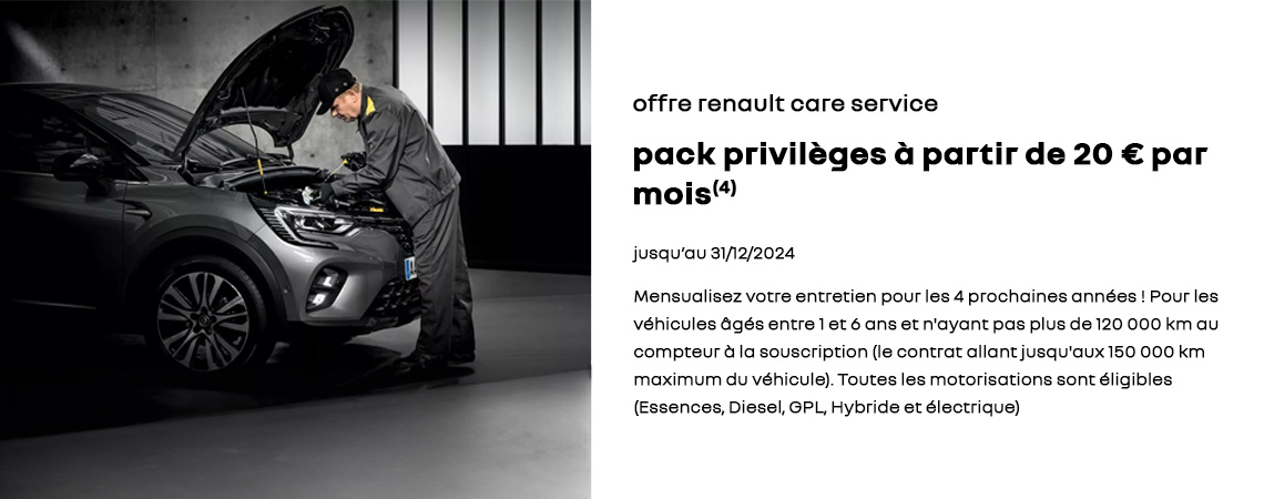 Pack privilèges à partir de 20 € par mois