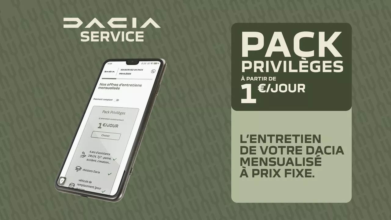 PACK PRIVILÈGES À PARTIR DE 1€ PAR JOUR