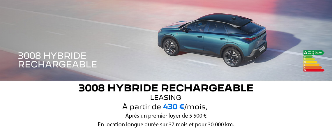 PEUGEOT NOUVEAU 3008 ALLURE HYBRIDE RECHARGEABLE