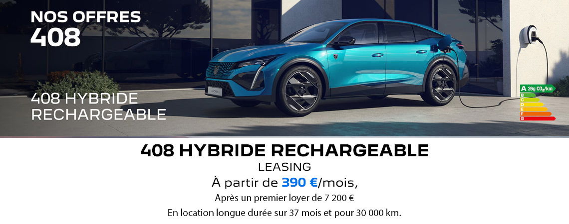 PEUGEOT NOUVELLE 408 ALLURE HYBRIDE RECHARGEABLE