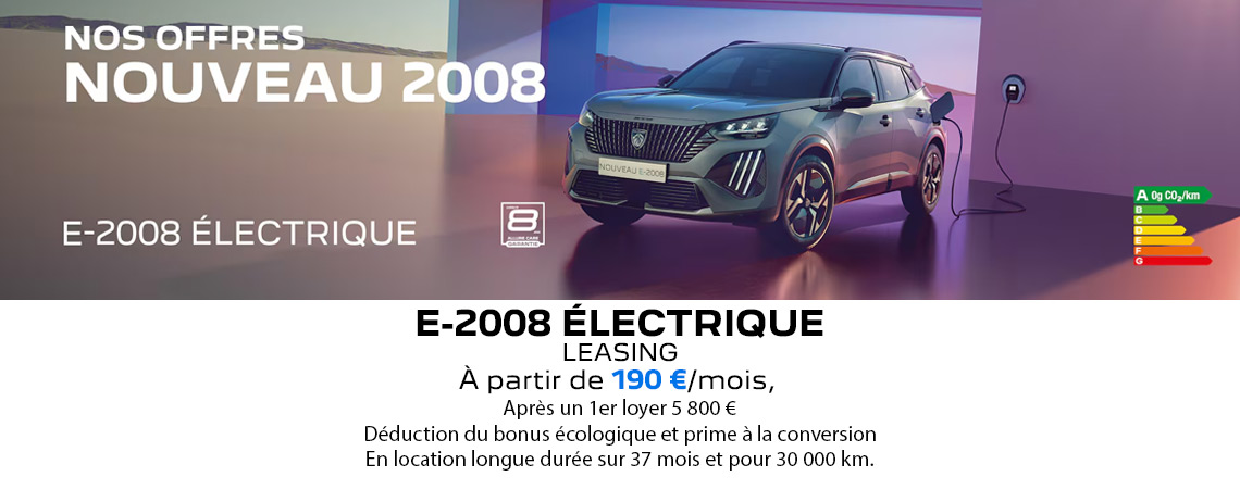 PEUGEOT NOUVEAU E-2008 ÉLECTRIQUE