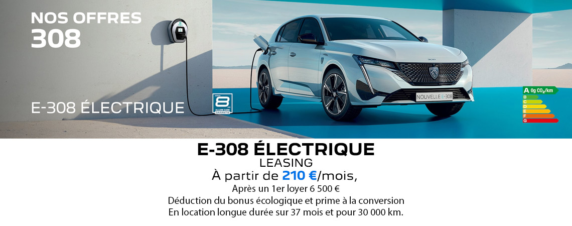 PEUGEOT E-308 ÉLECTRIQUE