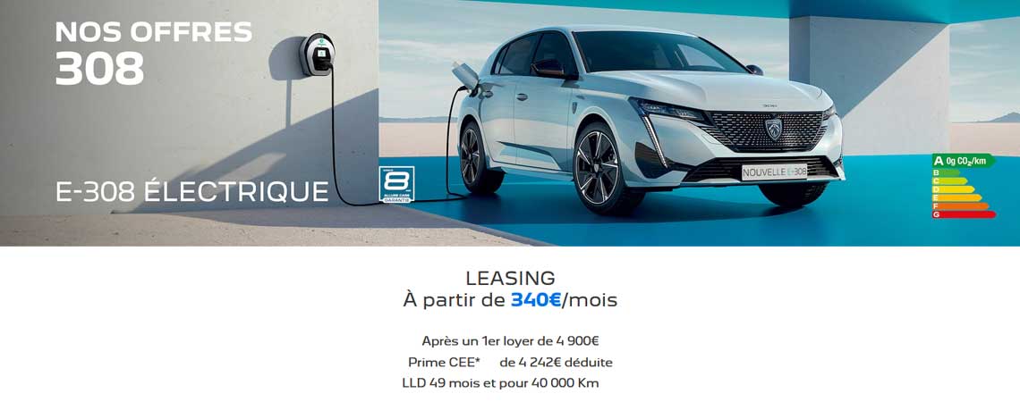 PEUGEOT E-308 ÉLECTRIQUE