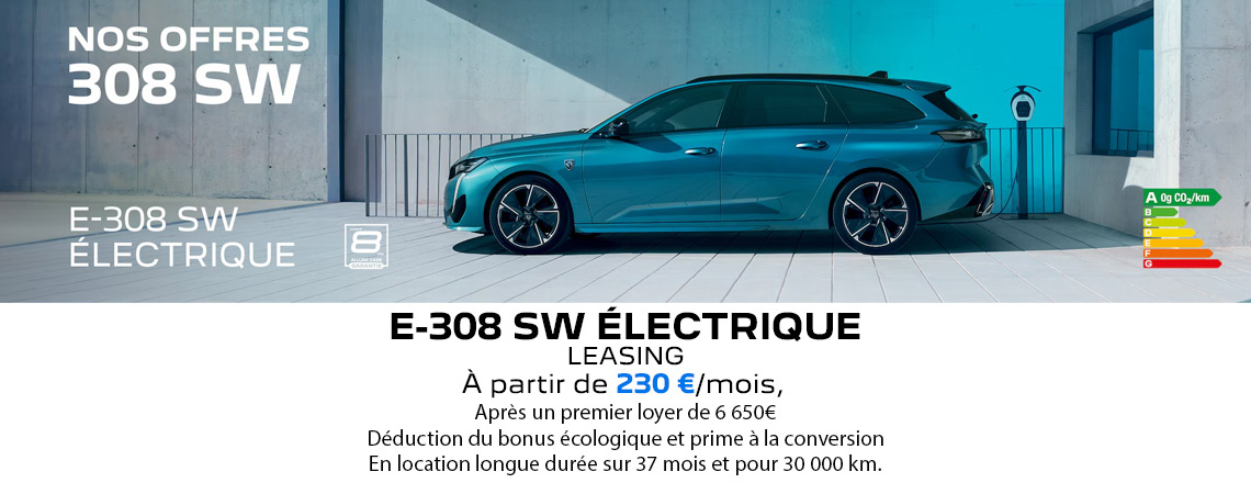 PEUGEOT E-308 SW ÉLECTRIQUE