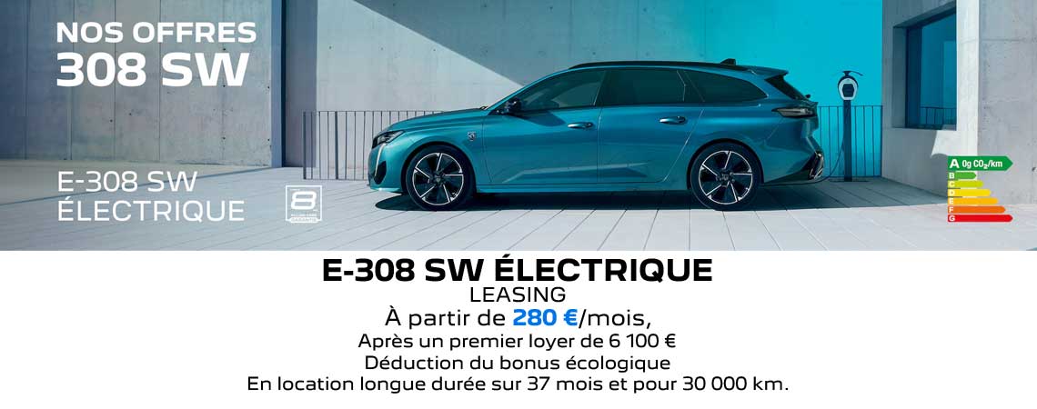 PEUGEOT E-308 SW ÉLECTRIQUE