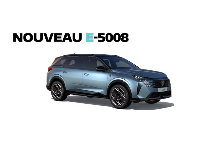 PEUGEOT E-5008 ÉLECTRIQUE À PARTIR DE 595 €/MOIS