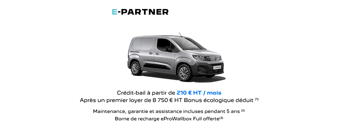 PEUGEOT NOUVEAU E-PARTNER TAILLE M