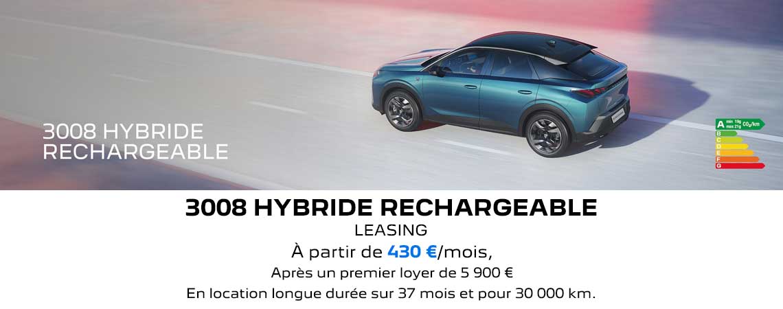 PEUGEOT NOUVEAU 3008 HYBRIDE RECHARGEABLE