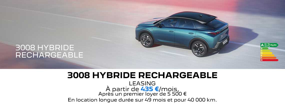 PEUGEOT NOUVEAU 3008 HYBRIDE RECHARGEABLE