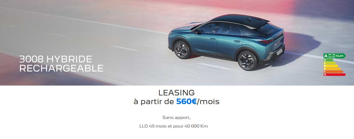 PEUGEOT NOUVEAU 3008 HYBRIDE RECHARGEABLE