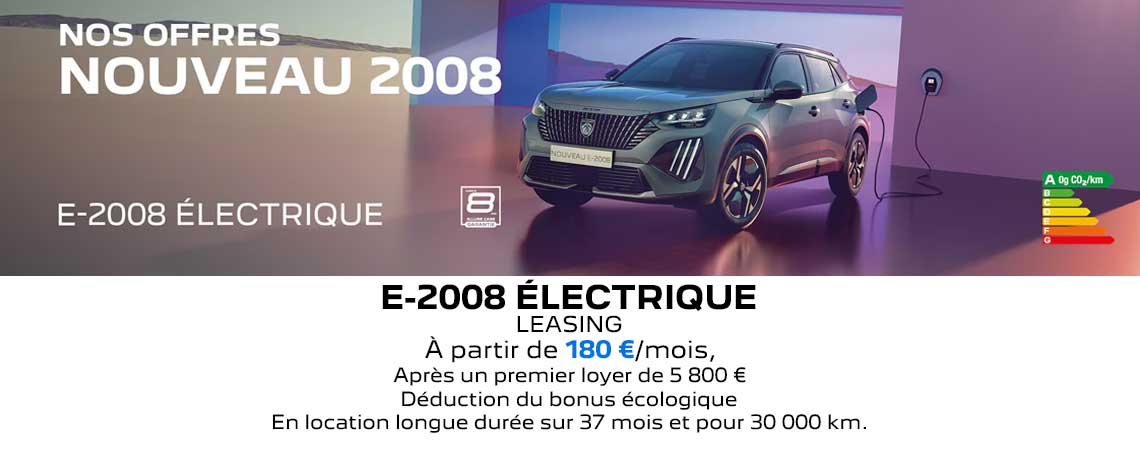 PEUGEOT NOUVEAU E-2008 ÉLECTRIQUE