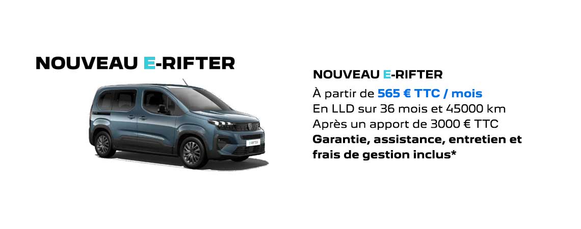 PEUGEOT NOUVEAU E-RIFTER 