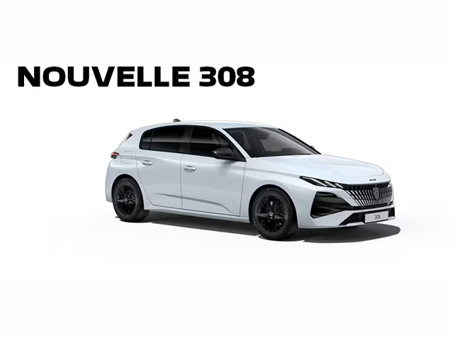 PEUGEOT NOUVELLE 308 HYBRIDEE RECHARGEABLE À PARTIR DE 580 € TTC / MOIS