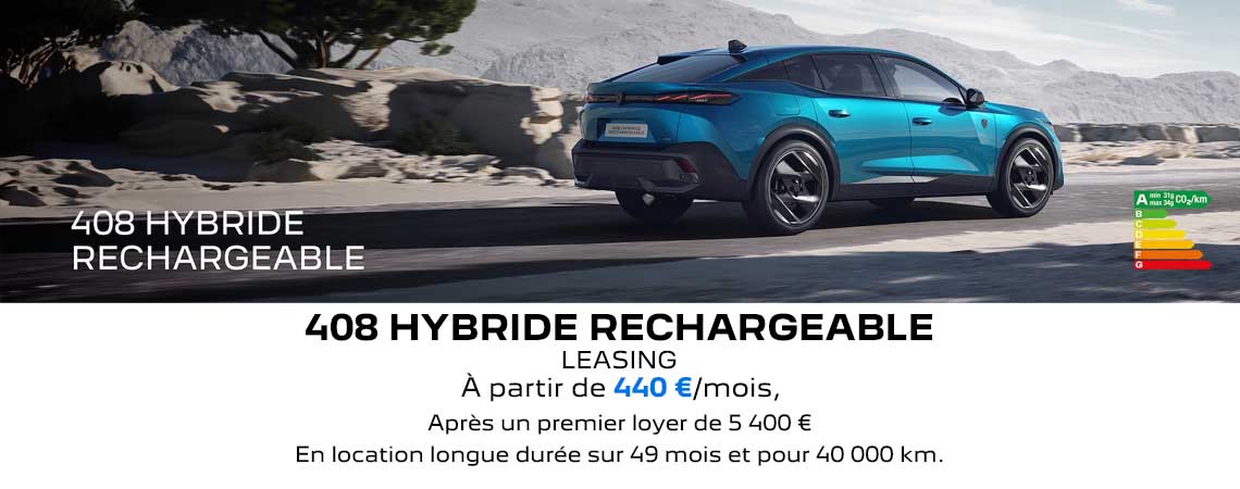 PEUGEOT NOUVELLE 408 HYBRIDE RECHARGEABLE