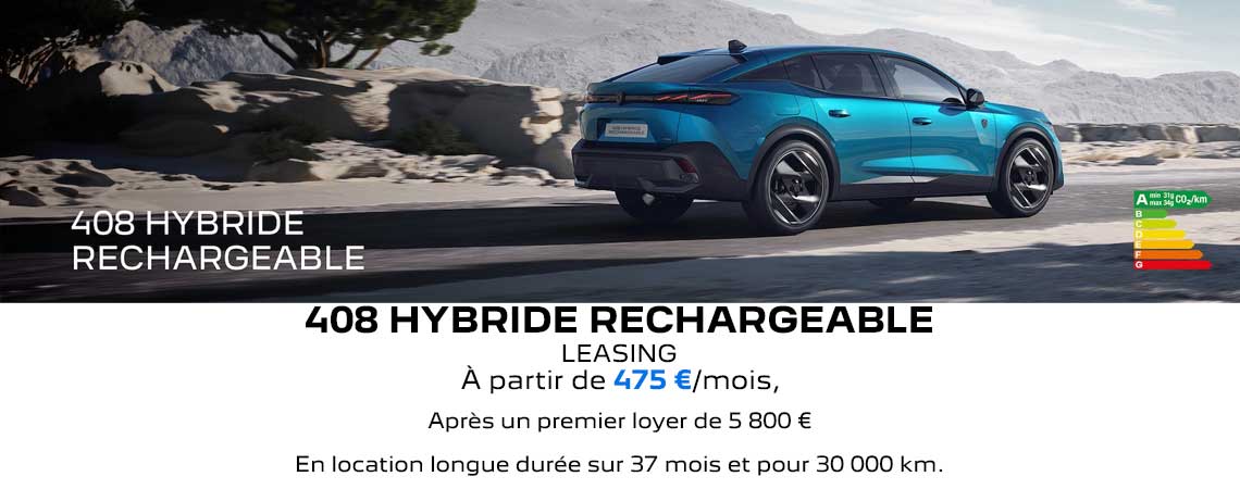 PEUGEOT NOUVELLE 408 HYBRIDE RECHARGEABLE