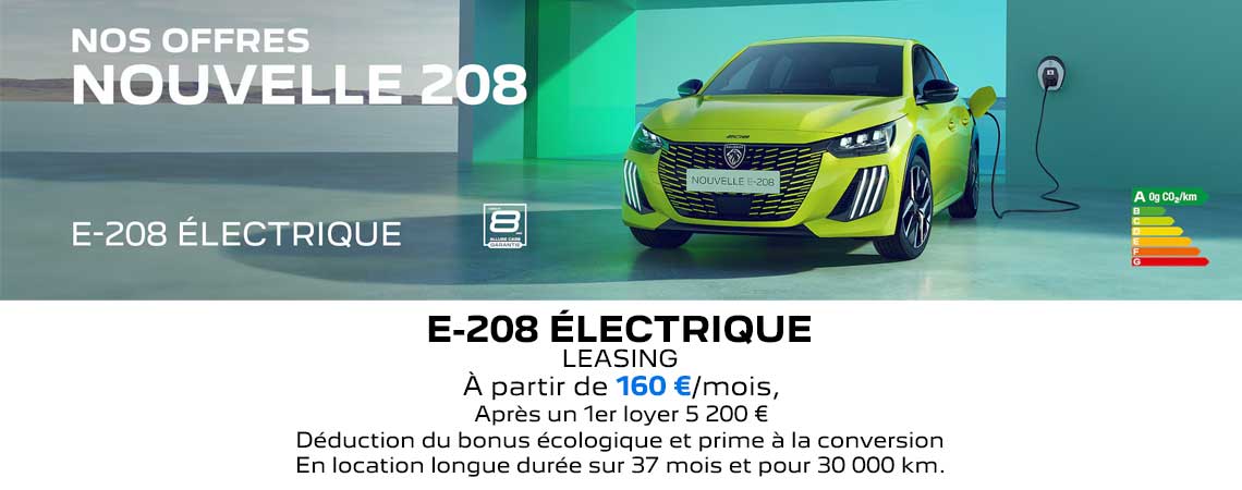 PEUGEOT NOUVELLE E-208 ÉLECTRIQUE