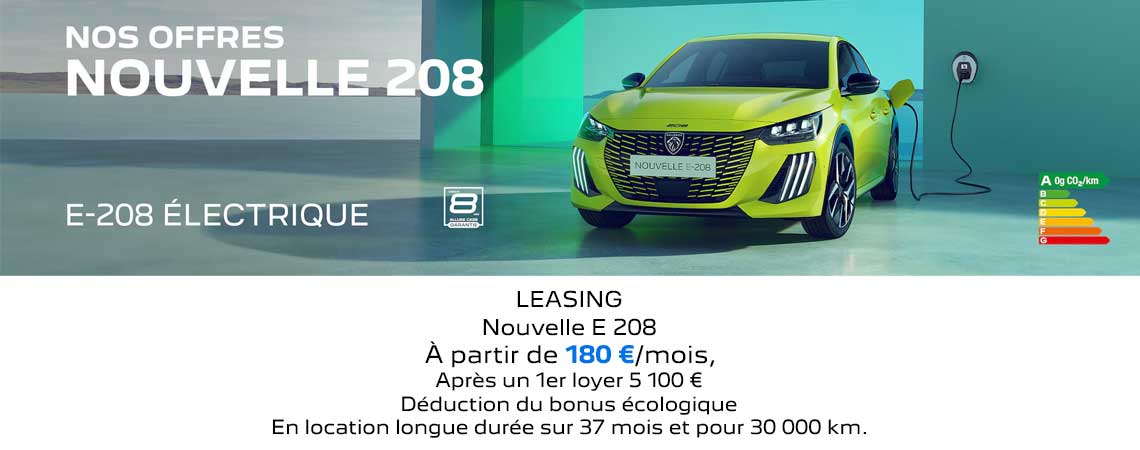 PEUGEOT NOUVELLE E-208 ÉLECTRIQUE