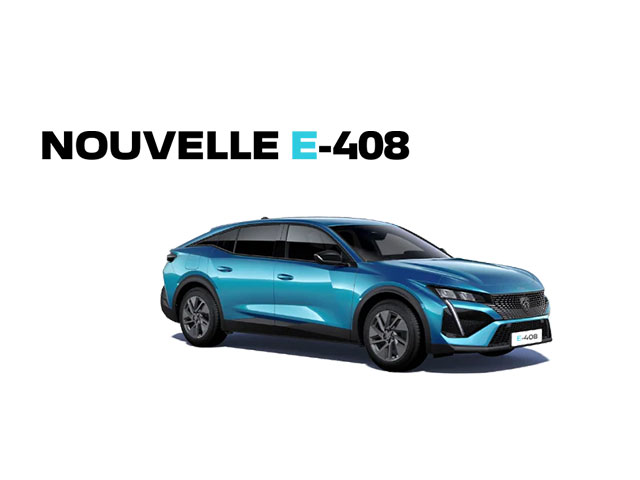 PEUGEOT NOUVELLE E-408 ÉLECTRIQUE À PARTIR DE 720 €/MOIS
