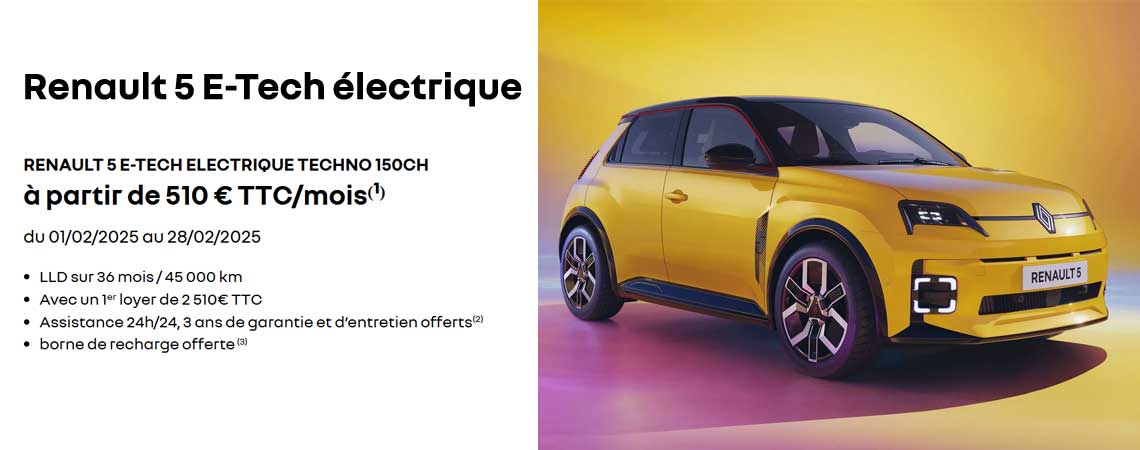 Renault 5 E-Tech 100% électrique