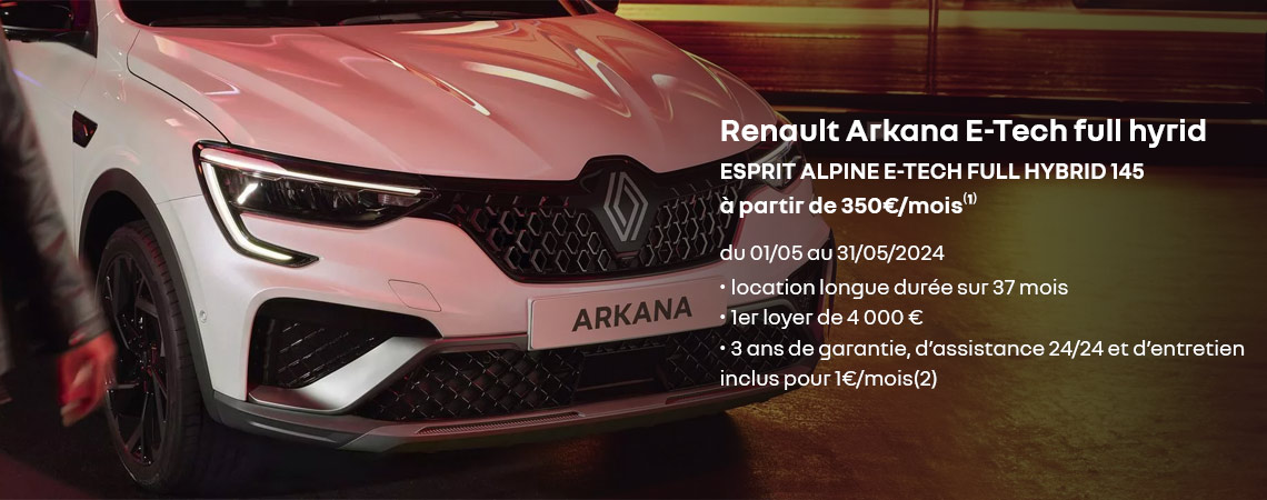 Renault Esprit alpine e-tech full hybrid 145 à partir de 350€/mois