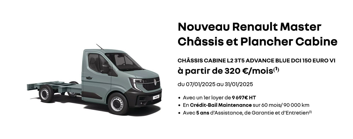 Renault  Nouveau Master Châssis Cabine