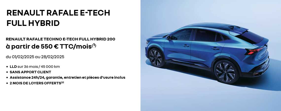 Renault Rafale E-Tech full hybrid 