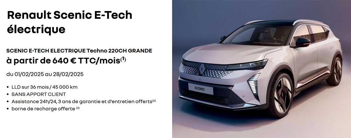 Renault Scenic E-Tech 100% électrique 