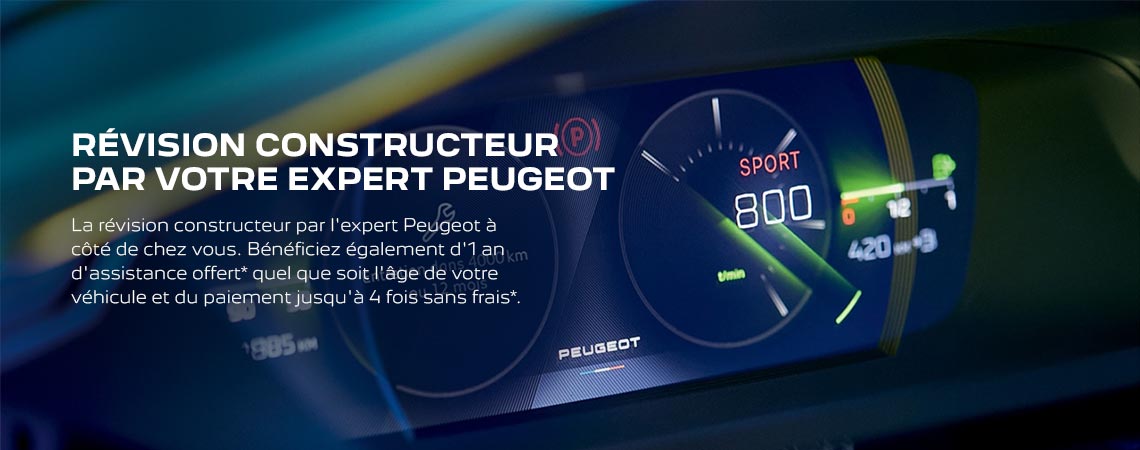 REVISION CONSTRUCTEUR PAR VOTRE EXPERT PEUGEOT