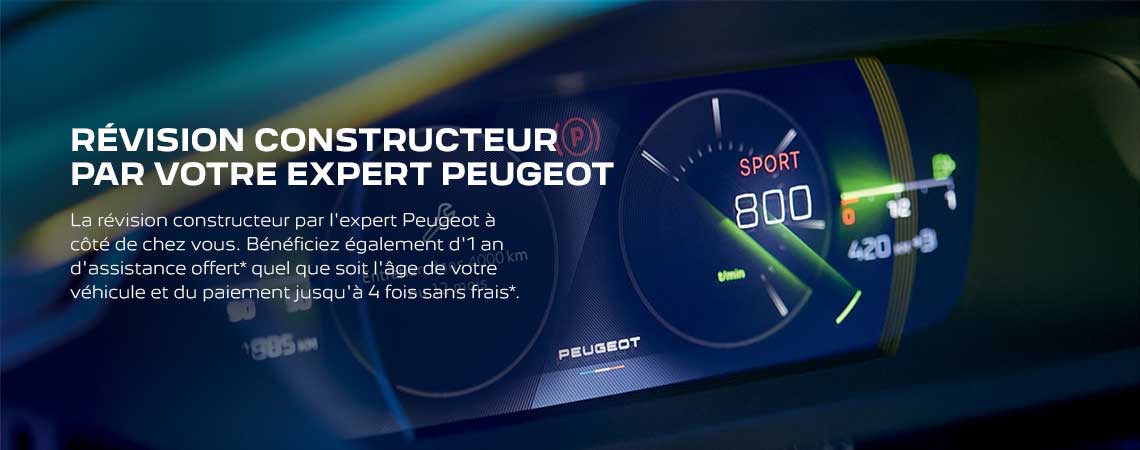 RÉVISION CONSTRUCTEUR PAR VOTRE EXPERT PEUGEOT