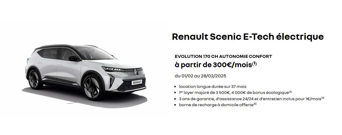 Renault Scenic E-Tech 100% électrique 