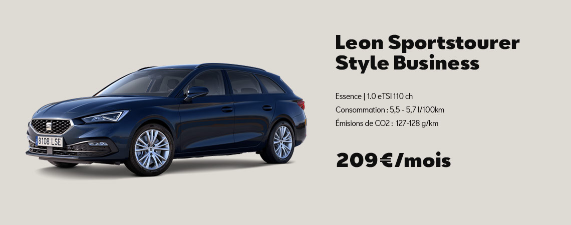 Seat Leon Sportstourer Style Business à partir de 209 €/mois