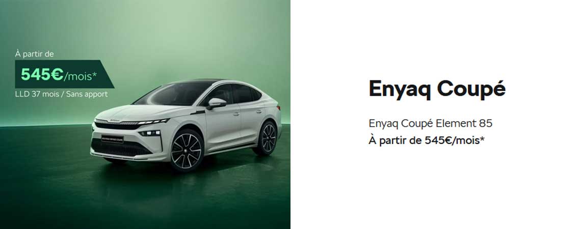 Skoda Enyaq Coupé À partir de 545 €/mois