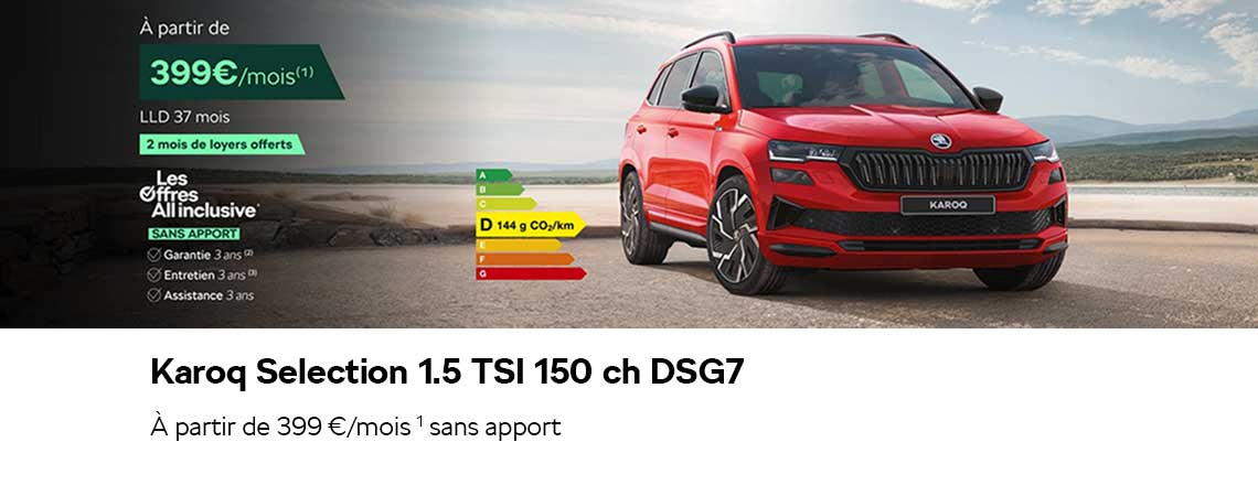 SKODA KAROQ SÉLECTION 1.5 TSI 150CH DSG