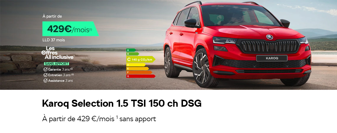 SKODA KAROQ SÉLECTION 1.5 TSI 150CH DSG